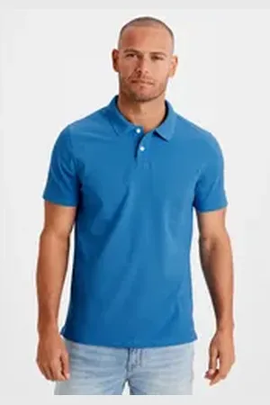 beachtime Poloshirt Kurzarm, Shirt mit Polokragen, Baumwoll-Piquè blau XL (56/58)