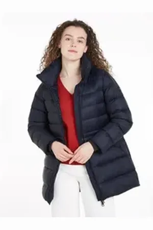 Tommy Hilfiger Langmantel mit Logoprägung blau XXXL (46)