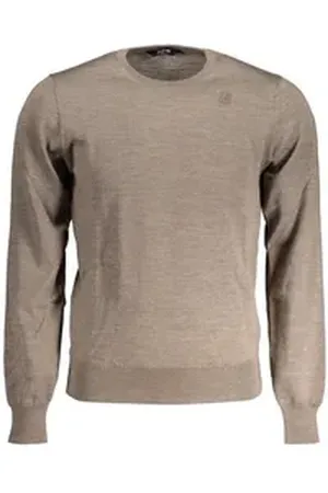 K-Way Rundhalspullover braun M