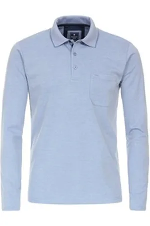 Redmond Langarm-Poloshirt blau 3XL