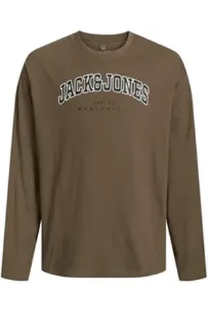 JACK & JONES Junior Langarmshirt JJECALEB VARSITY TEE LS O-NECK JNR weiß 128