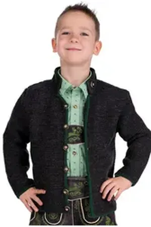 Isar Trachtenjacke Trachtenjacke Kinder - LIAS - anthrazit 92