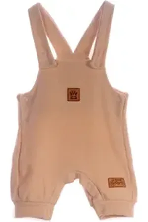 La Bortini Latzhose Hose mit Träger für Babys und Kinder Latzhose Baby Hose 50 56 62 68 74 80 86 92 98 beige 74-80