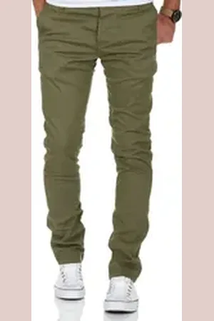 amaci Chinohose ATLANTA Slim Fit Chino mit Stretch grün W34/L34