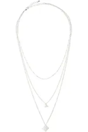 Lascana Kette mit Anhänger, mehrreihiges Kettenset, Halskette, Halsschmuck silberfarben