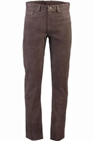 Hubertus Lederhose 5-Pocket-Form braun braun 34
