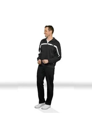 Authentic Klein Sweatjacke Herren Jerseyjacke aus 100% hochwertiger Baumwolle schwarz 48