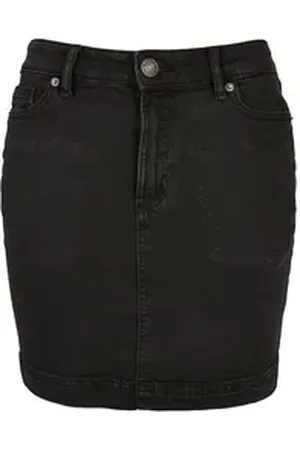 Urban classics Jerseyrock Damen Ladies Organic Stretch Denim Mini Skirt (1-tlg) schwarz 33