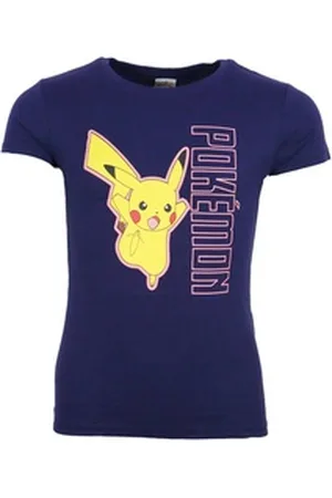 Nintendo POKÉMON Print-Shirt Pokemon Pikachu Kinder T-Shirt Kurzarm Shirt Gr. 110 bis 152, 100% baumwolle blau 110/116