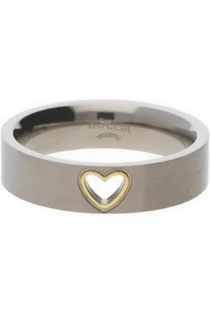 Boccia Titanium Boccia Fingerring Boccia Ring 0143-0250 Titan Herz (kein Set, 1-tlg) grau