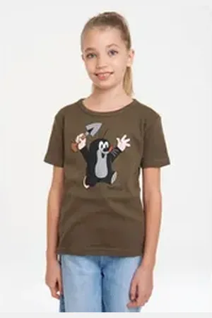 LOGOSHIRT T-Shirt Der kleine Maulwurf mit lizenzierten Originaldesign grün 80/86