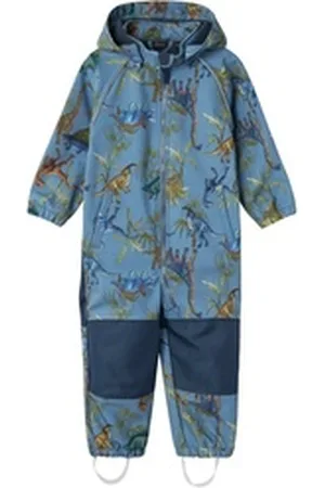 NAME IT Schneeoverall NMMALFA08 SOFTSHELL SUIT AOP FO blau 86