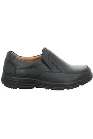 Jomos Slipper Glattleder Wanderschuh schwarz 48 EU