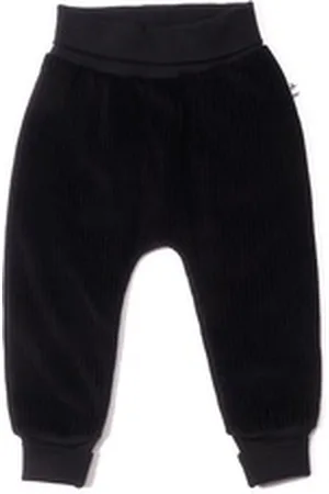 Leela COTTON Sweathose Baby Cordhose schwarz 74/80