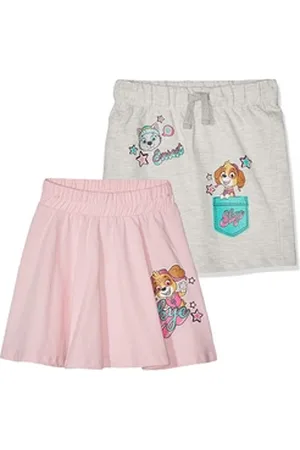 Paw Patrol Sweatrock Mädchen Röcke 2 Stück Pink und hellgrau Skye und Everest 92
