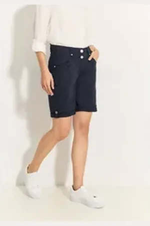 CECIL Bermudas Style New York mit Stretchanteil blau 25