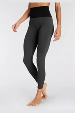 vivance collection Active Leggings in Jacquardmuster und breitem Bund schwarz XS (32/34)