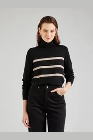 VILA Rollkragenpullover VIKerry (1-tlg) Plain/ohne Details schwarz L