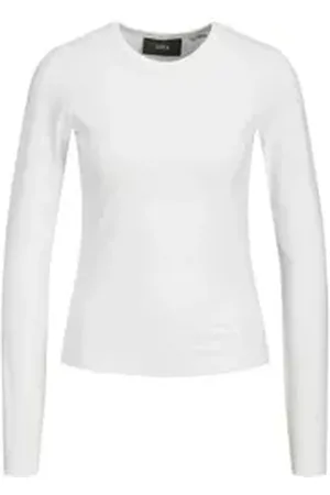 JJXX Langarmshirt JXCeline Gigi (1-tlg) Plain/ohne Details weiß L