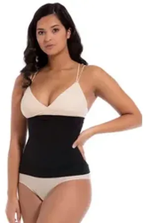 MAGIC Bodyfashion Corsage Waistnipper Silikonabschlüsse oben und unten verhindern ein Einrollen schwarz S