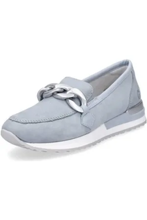 Remonte Damen Slipper blau silber Slipper blau 43 EU