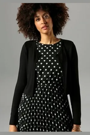 Aniston Bolero mit 2 Knöpfen schwarz 36