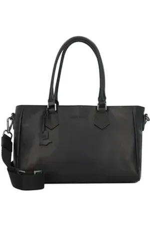 Greenburry Henkeltasche Pure Black, Leder schwarz