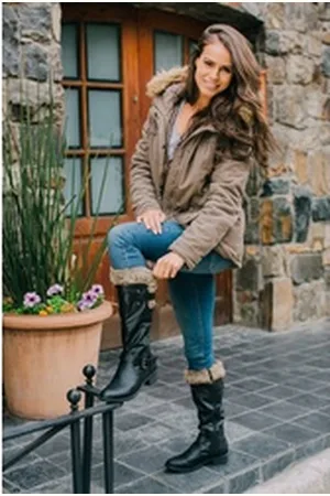 LOVENESS Winterstiefel LN03 Damenwinterstiefel Fellstiefel Damen Stiefel Winterstiefel Warm gefüttert Wunderschönes Kunstfell schwarz 41