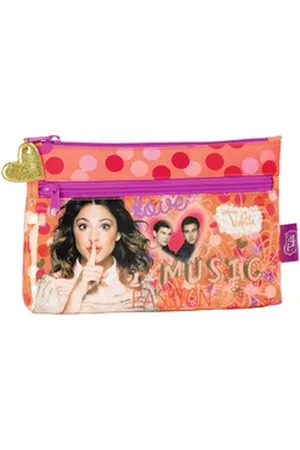 Safta Umhängetasche Disney Violetta - Kosmetiktasche, 23x16x3 cm (Reißverschluss, Mädchen), Geringes-Gewicht