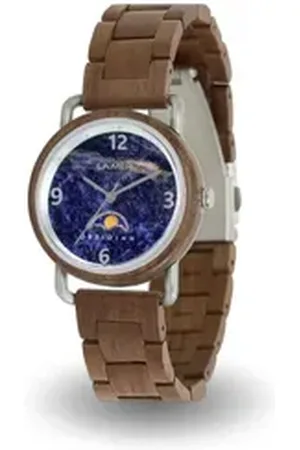 Laimer Quarzuhr Damen Armbanduhr Gertrud Walnussholz 0125, Mondphasen