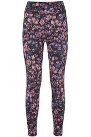 hessnatur Leggings Fitted Medium Cut ACTIVE LIGHT aus Bio-Baumwolle (1-tlg) grau|lila XL