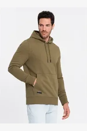 Ombre Clothing Kapuzensweatshirt Basic-Kapuzensweatshirt grün S