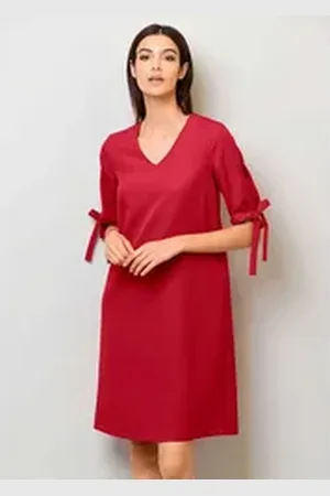 ALBA MODA Midikleid Kleid rot 34
