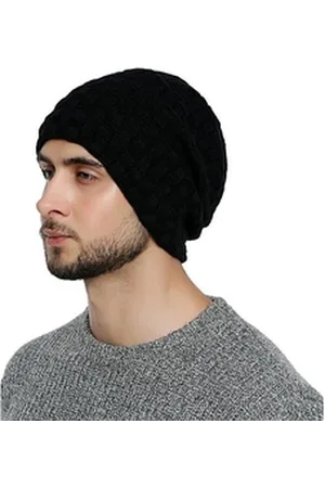 DonDon Beanie Herren Winter long geflochten (Packung, 1-St) Wintermütze, Beanie mit Flechtmuster und Teddyfleece schwarz