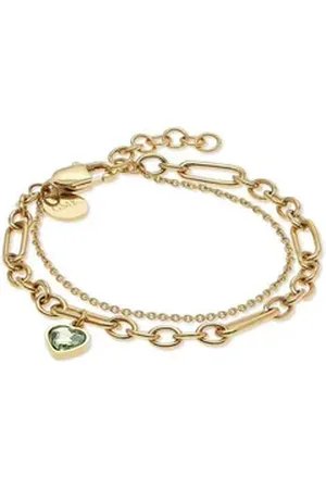 Guido Maria Kretschmer Collection Edelstahlarmband GMK Damen-Armband Edelstahl 1 Zirkonia gelb|goldfarben
