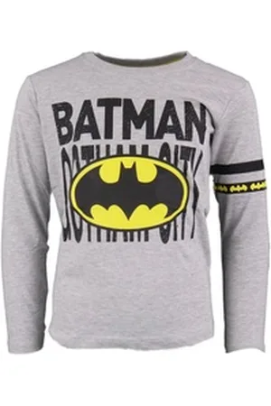 Batman DC Comics Langarmshirt DC Comics Jungen langarm Shirt Gr. 134 bis 164 grau 158