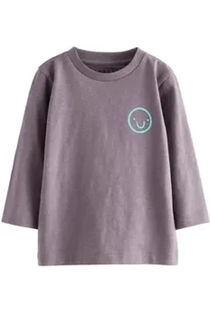 Next Langarmshirt Langarmshirt, Semi unifarben (1-tlg) lila 104-110 (4-5 J,)