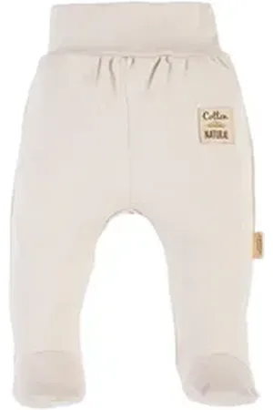Makoma Stoffhose Baby Hose mit Fuß Strampelhose Junge & Mädchen Neutral Beige (1-tlg) 100% Baumwolle beige 62