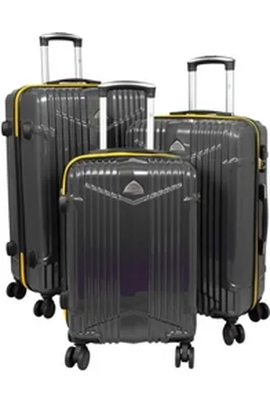 MONOPOL® Trolleyset - Kofferset 3-tlg. aus Polycarbonat - div. Farben schwarz