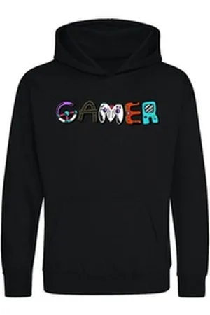 Youth Designz Kapuzenpullover Gamer Kinder Hoodie Pullover für Jungen mit trendigem Frontprint schwarz 118-128 (8 Jahre)