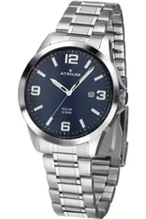 ATRIUM Solaruhr Herren Metallbanduhr Stahl 41mm A32 Solaruhren