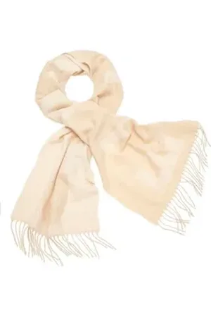 ELBSAND Schal Fransenschal, weicher Winterschal, Damenschal, Modeschal VEGAN beige