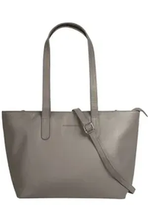 Bruno Banani Shopper, echt Leder grau