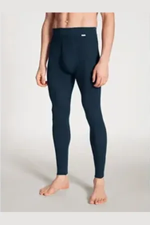Calida Lange Unterhose Cotton 1:1 Herren (1-St) blau L (52/54)