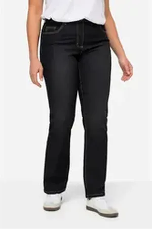 Angel of Style Angel of Style Regular-fit-Jeans Jeans Paula Straight Fit Stretchkomfort 5-Pocket schwarz 52