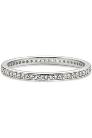Bruno Banani Fingerring Schmuck Geschenk Silber 925 Damenring Memoire Eternity, mit Zirkonia (synth) silberfarben 56