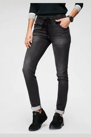 KangaROOS Jogg Pants entspannte Passform, weite Beinform schwarz 32