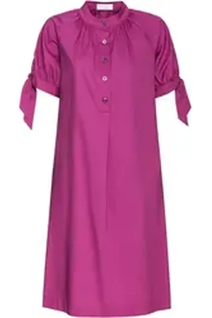 Brigitte Von Schönfels Midikleid Popeline-Kleid rosa 42