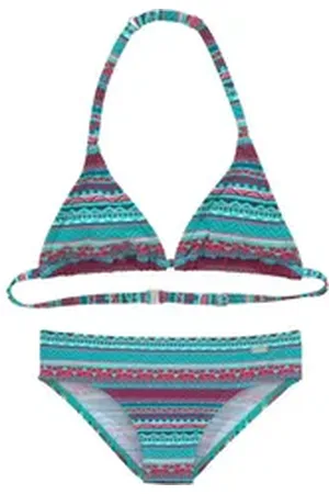 Buffalo Triangel-Bikini Lux Kids mit abstraktem Druck blau 122/128