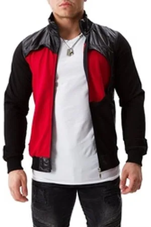 Yazubi Sweatjacke Diego Jacket Mit Reißverschluss rot|schwarz M (48/50)